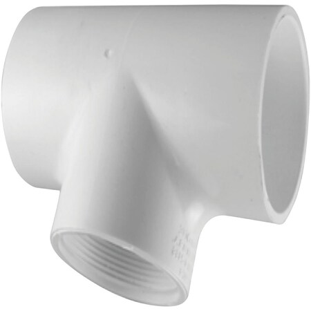 Charlotte Pipe And Foundry 2 In. Solvent Weld x FIP Schedule 40 PVC Tee PVC 02401 1600HA